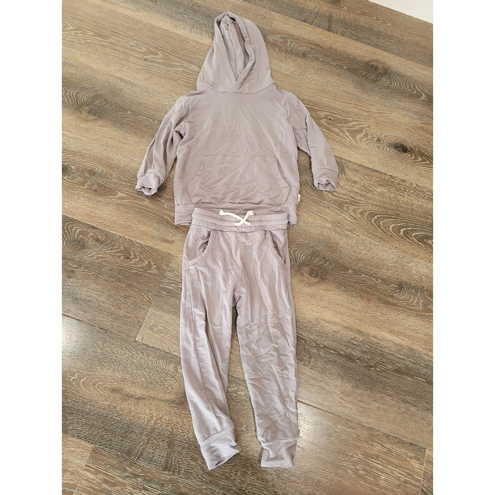 Almond Bud Toddler 18-24M Gray Hoodie and Joggers 2-Piece Lounge Set #4